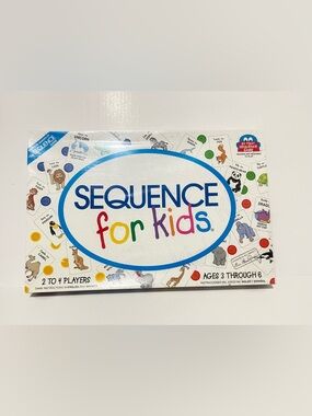 Sequence for Kids Colorful Board Game by Sequence - Multicolor